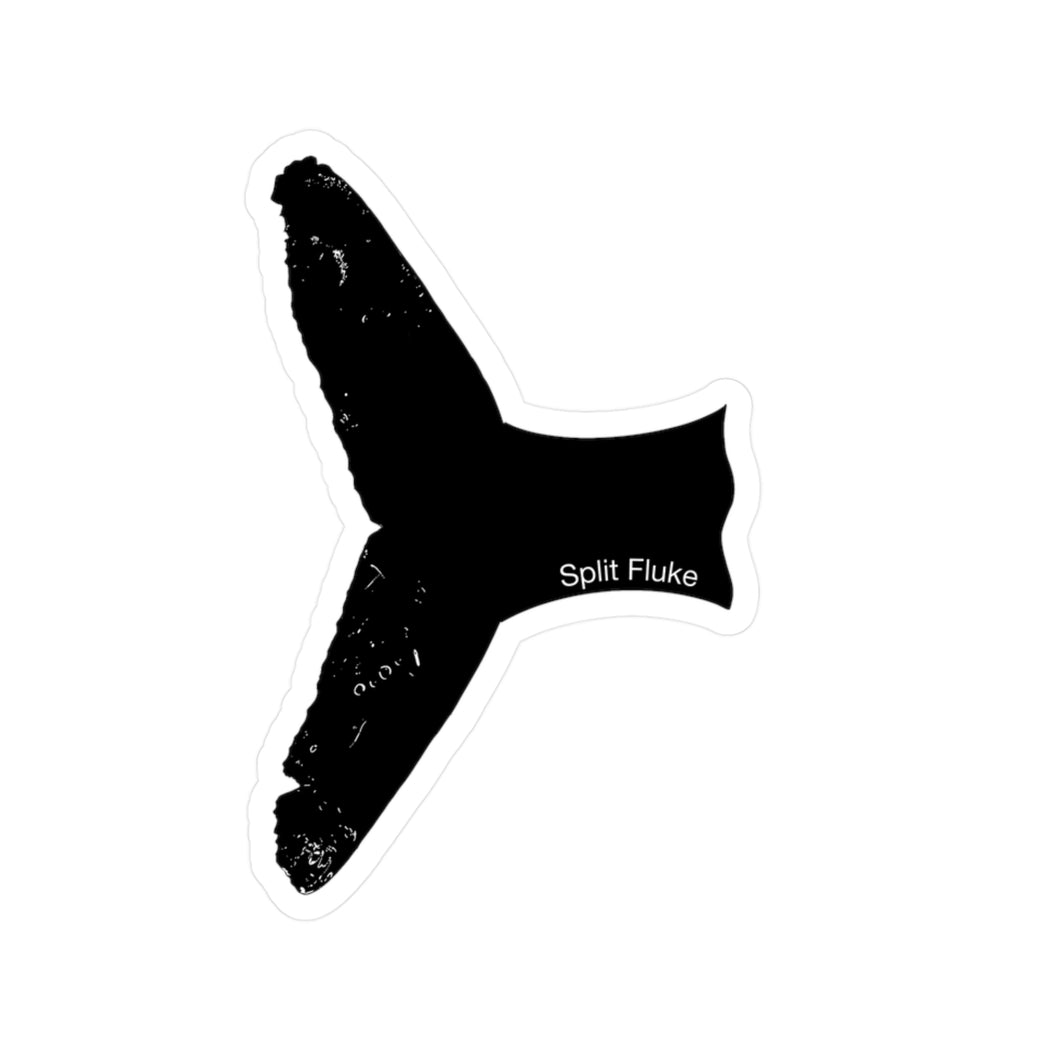 Split Fluke Kiss-Cut Vinyl Decal